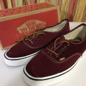 Wine Red Vans NWOT ‼️